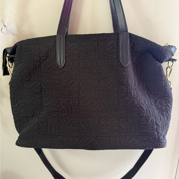 Steve Madden Textured Black Tote Bag - Picture 10 of 16